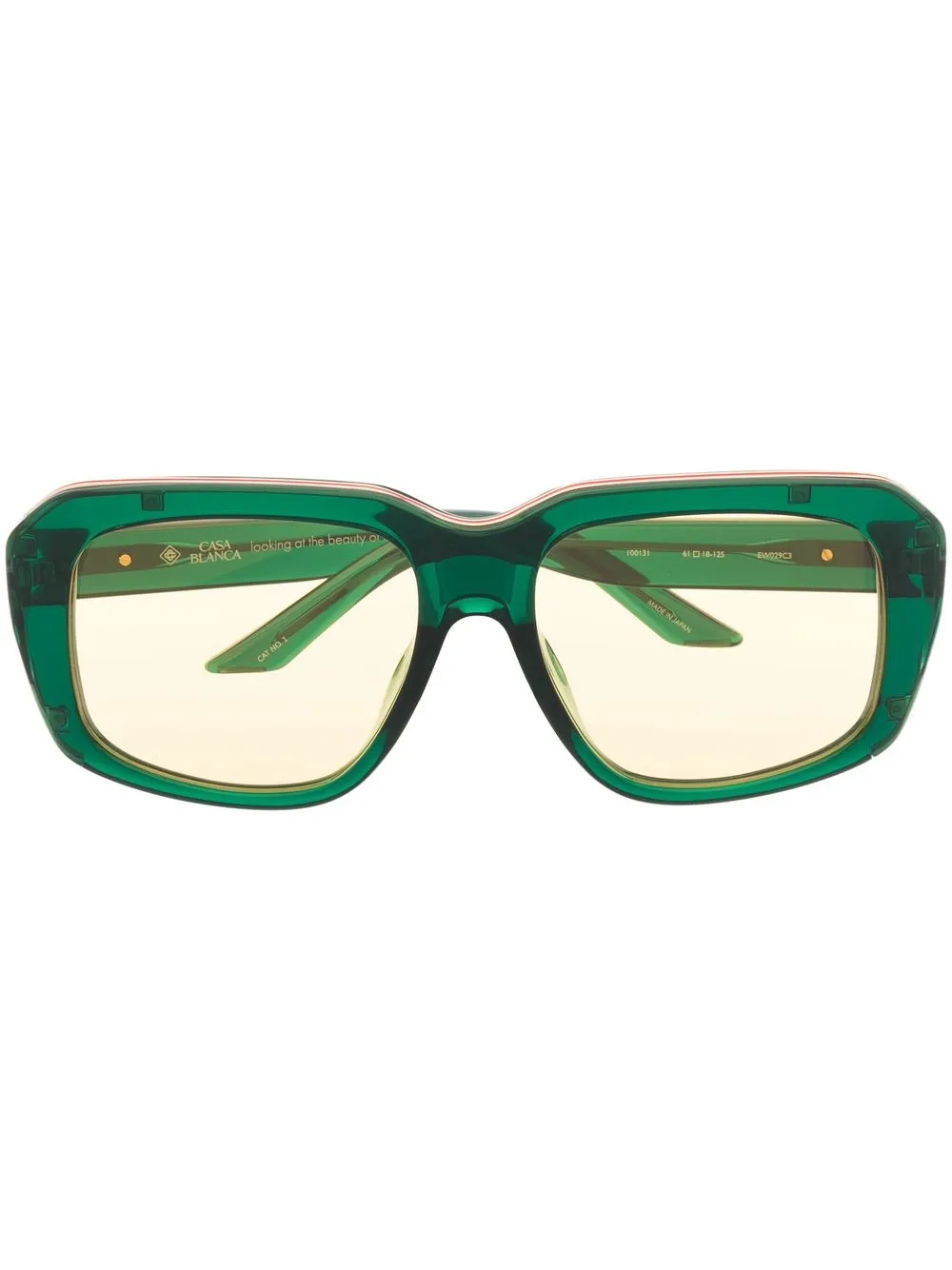 

Casablanca lentes de sol con armazón oversize - Verde