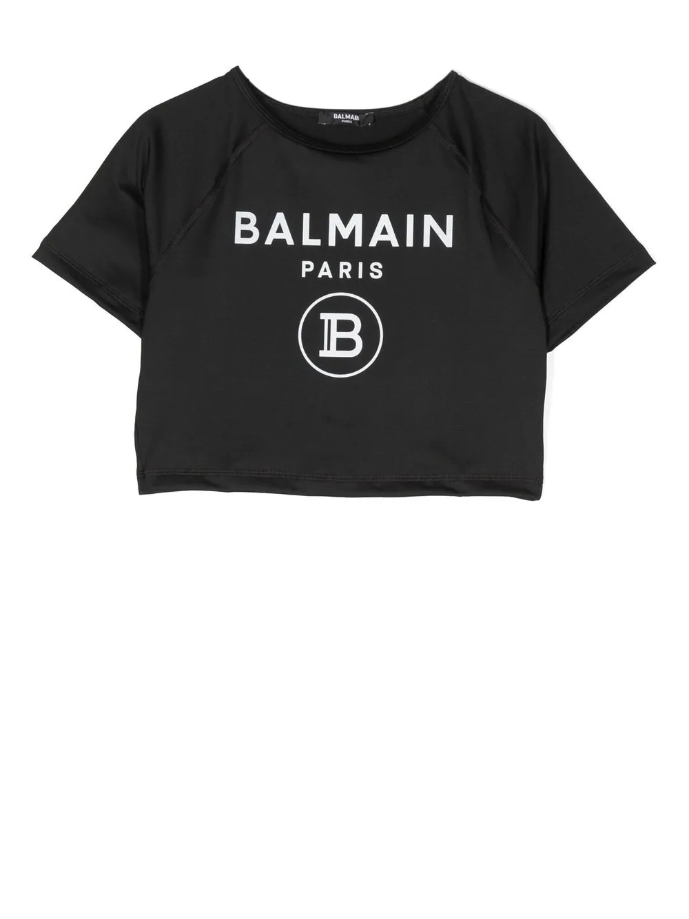 

Balmain Kids playera corta con logo estampado - Negro