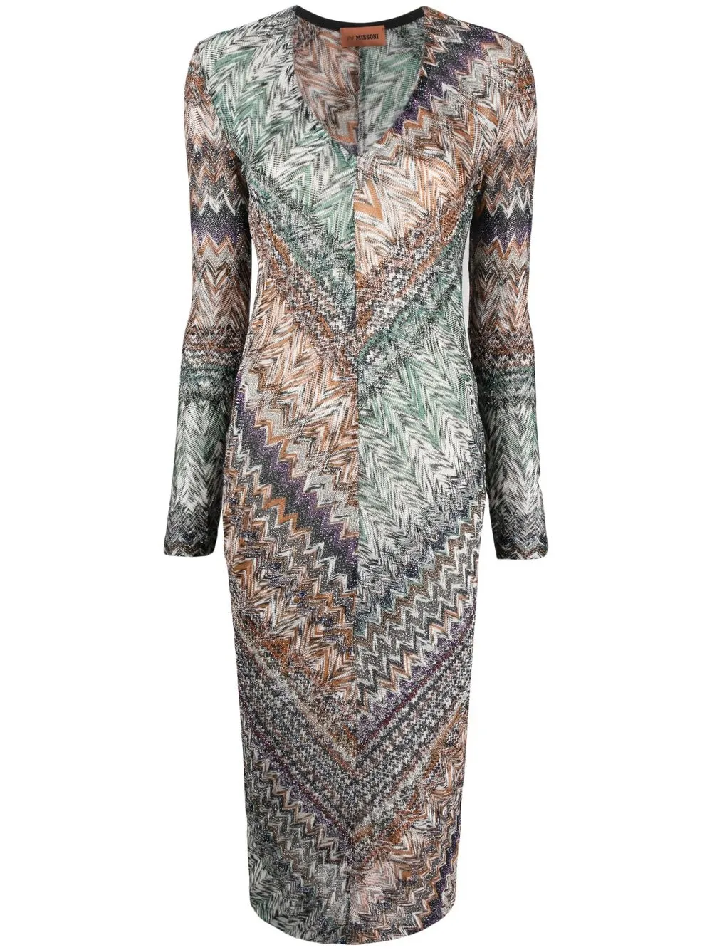 

Missoni zig-zag knitted dress - White