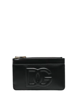 Dolce & Gabbana DG Logo Zip Purse | Black | FARFETCH