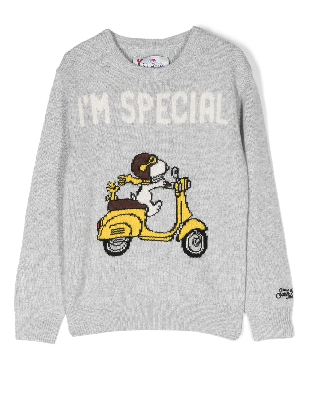 

MC2 Saint Barth Kids suéter tejido Snoopy Special - Gris