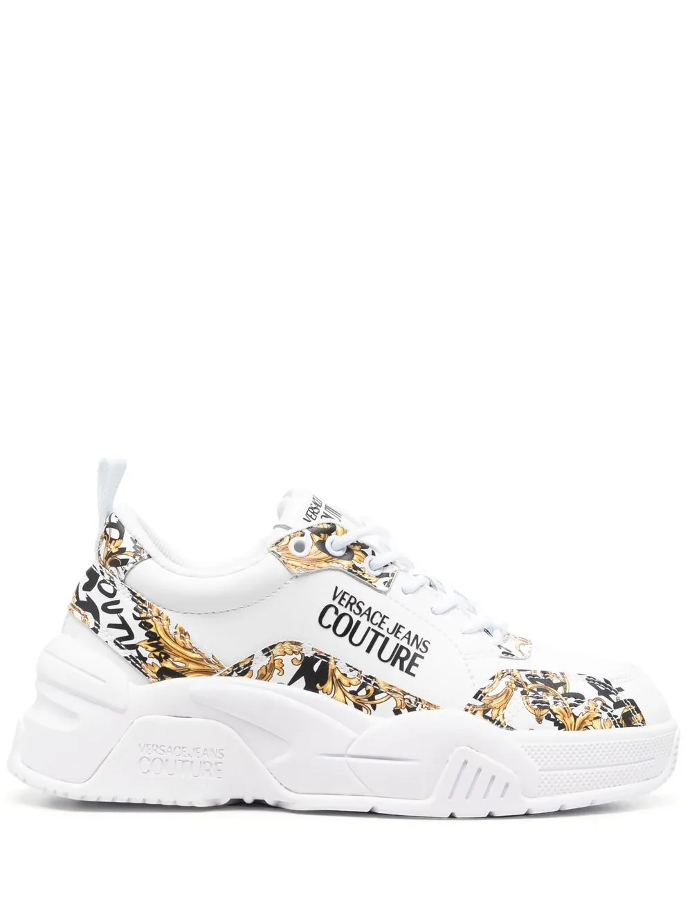 

Versace Jeans Couture Logo Brush Couture-print sneakers - White