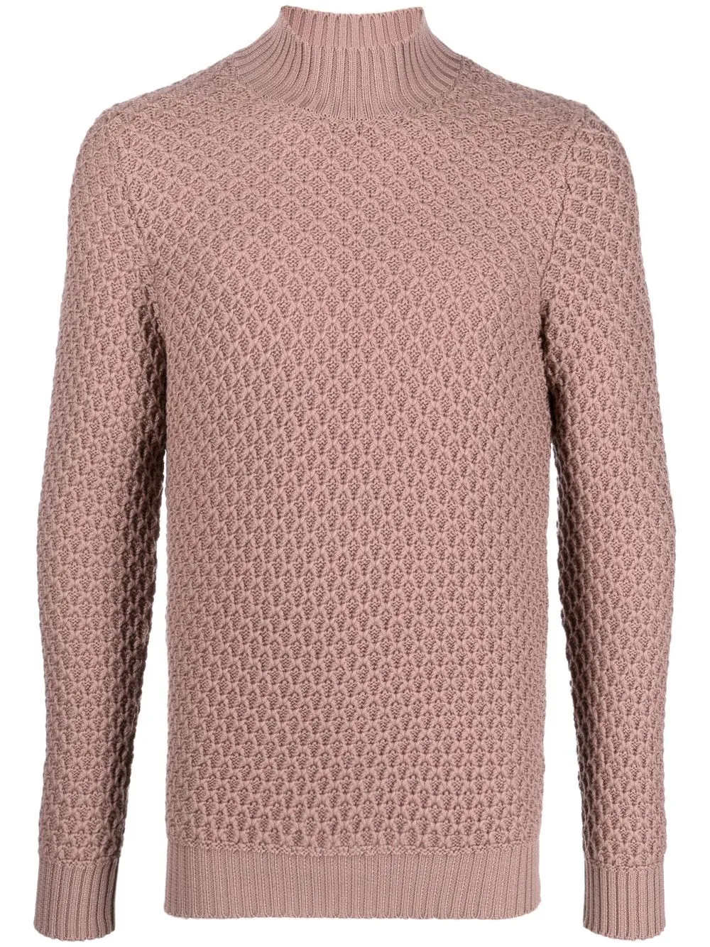 

Tagliatore mock-neck knitted jumper - Pink