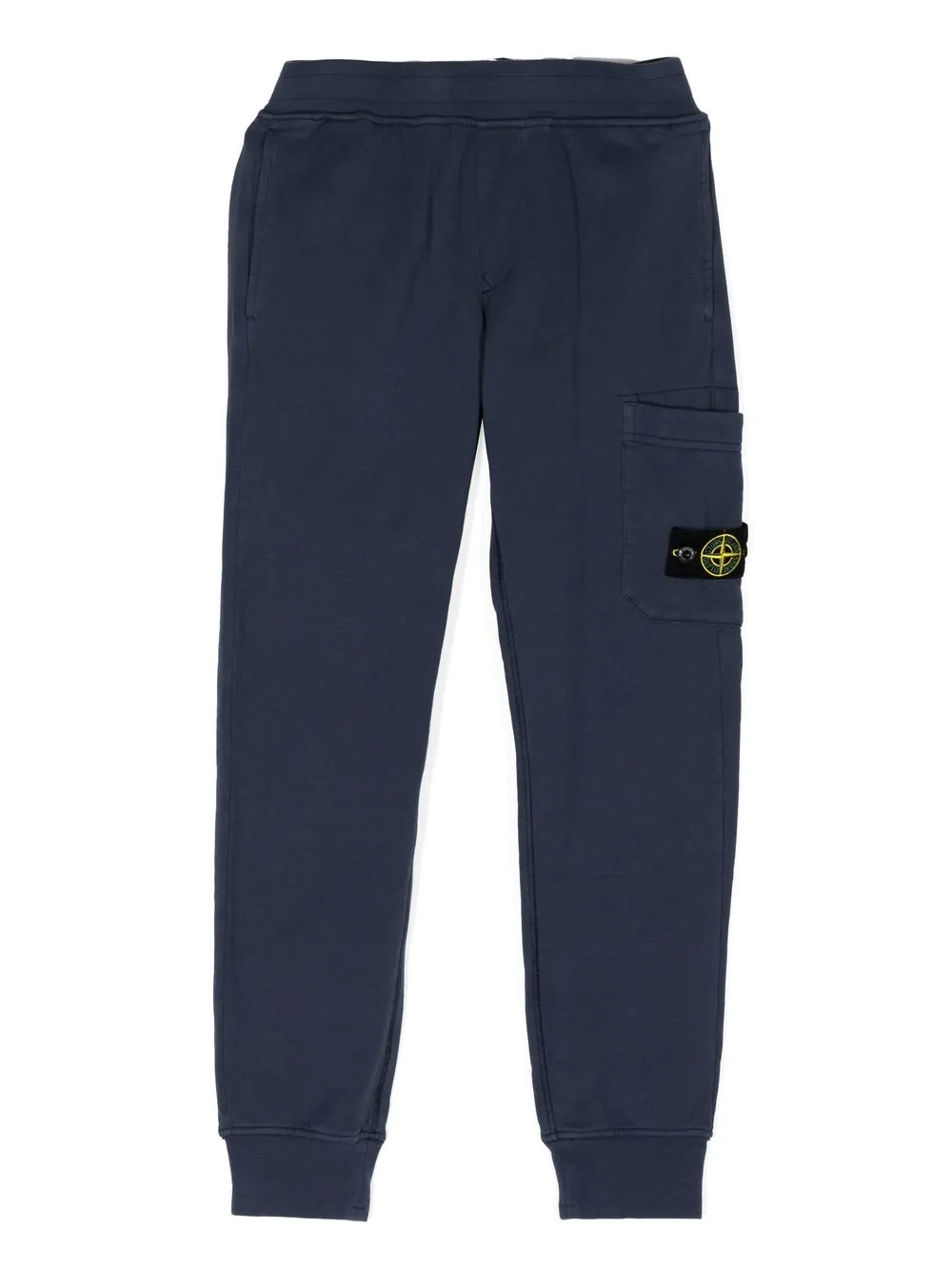 

Stone Island Junior Compass-patch tapered joggers - Blue