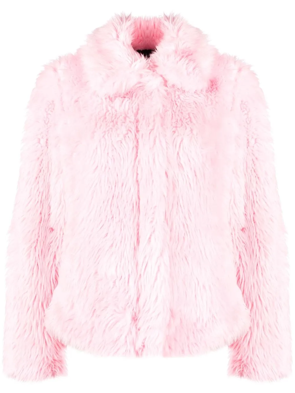 

MSGM long-sleeve textured-finish jacket - Pink