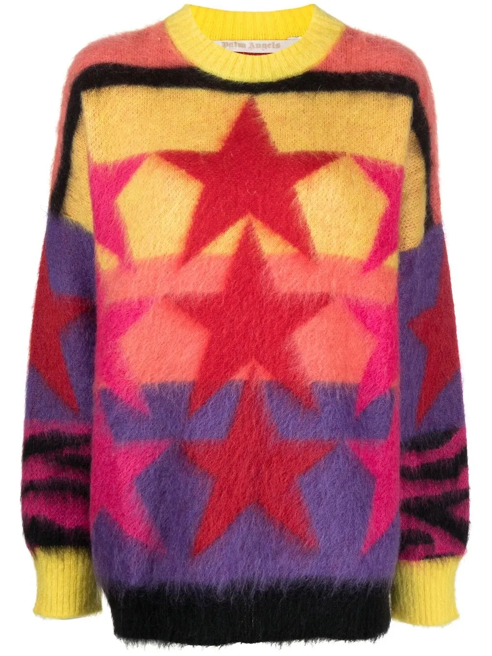 

Palm Angels suéter con estrellas en intarsia - Amarillo