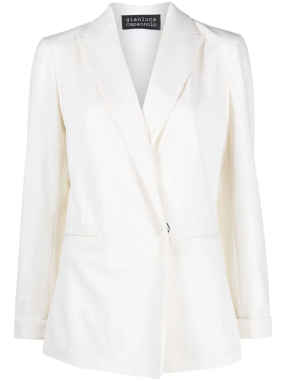 

Gianluca Capannolo blazer ajustado - Blanco