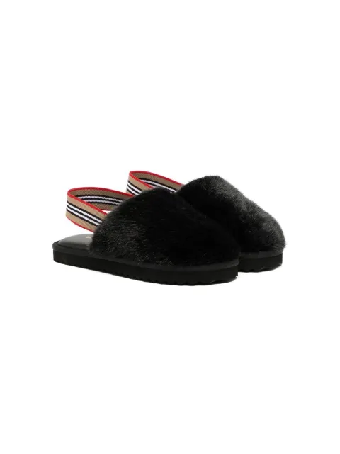 Burberry Kids Vintage Check-strap slippers