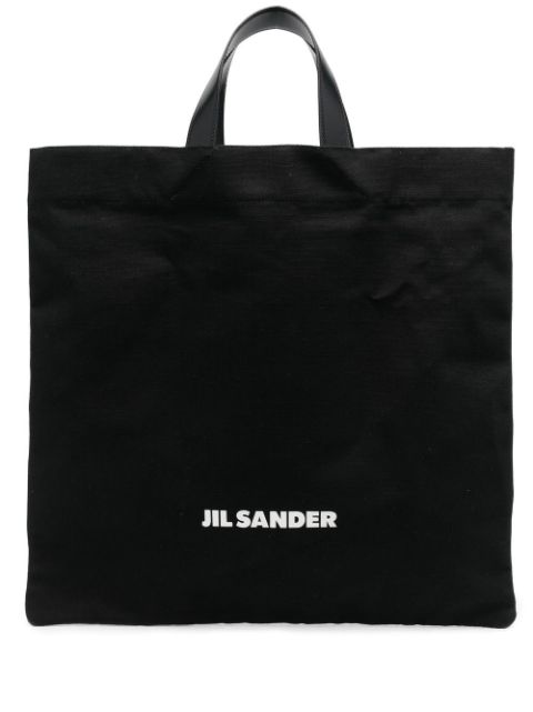 Jil Sander tote con logo estampado