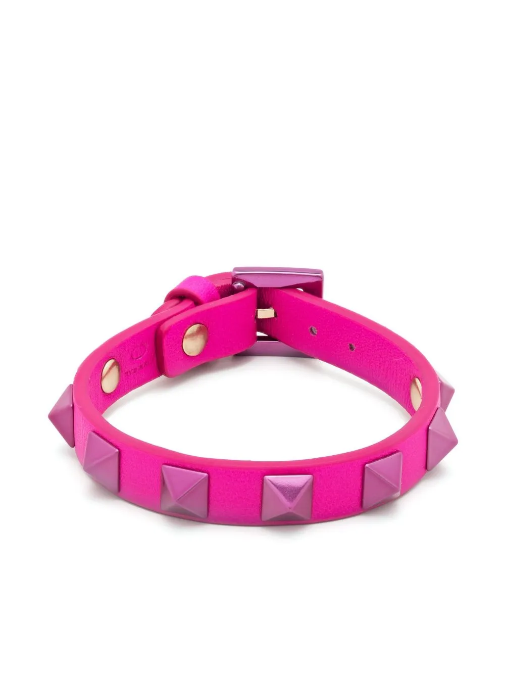 

Valentino Garavani pulsera con detalle Rockstud y cierre de hebilla - Rosado