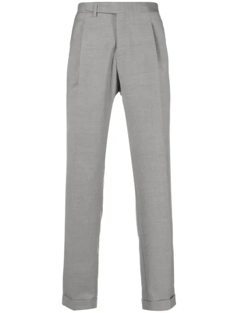 virgin-wool tapered-trousers