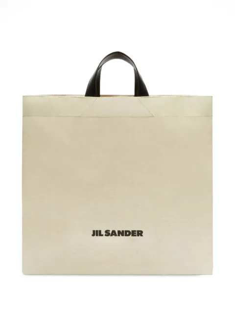 Jil Sander logo-print tote bag
