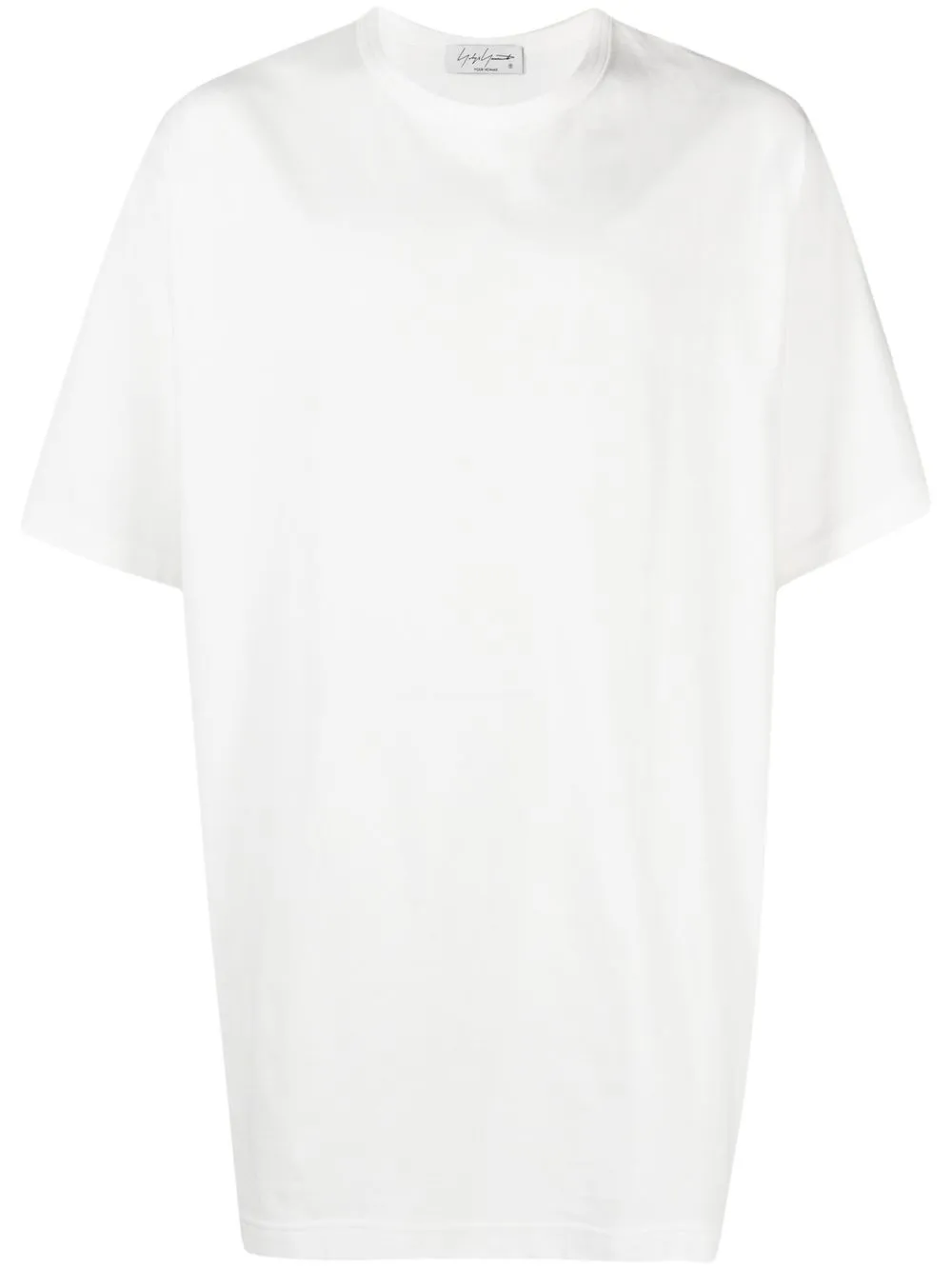 

Yohji Yamamoto oversized short sleeve cotton T-shirt - White