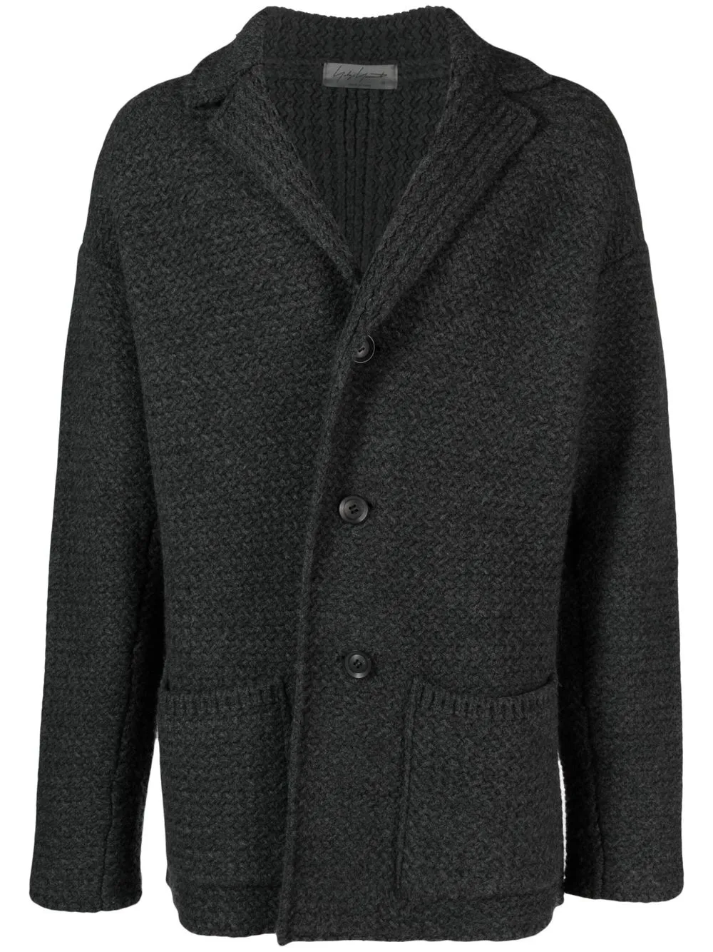 

Yohji Yamamoto chunky-knit wool cardigan - Grey