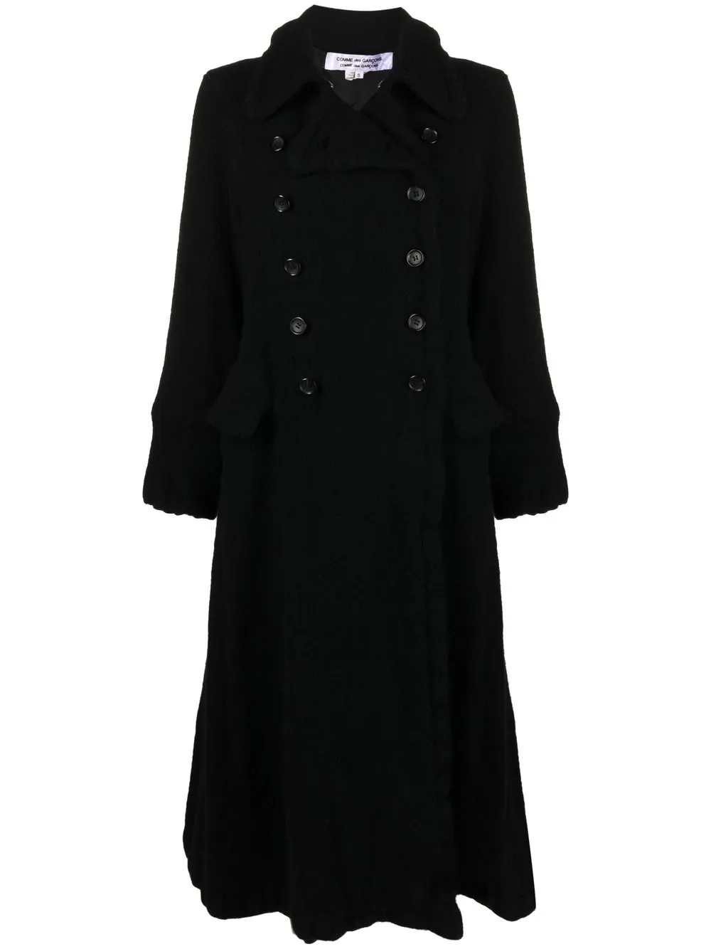 

Comme Des Garçons Comme Des Garçons double-breasted long coat - Black