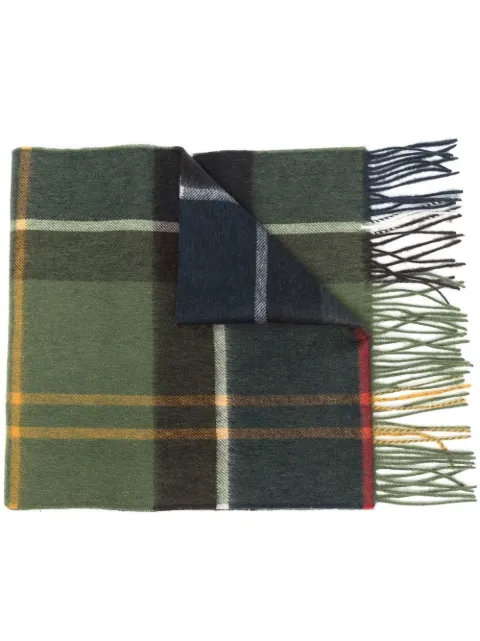 Barbour check pattern scarf