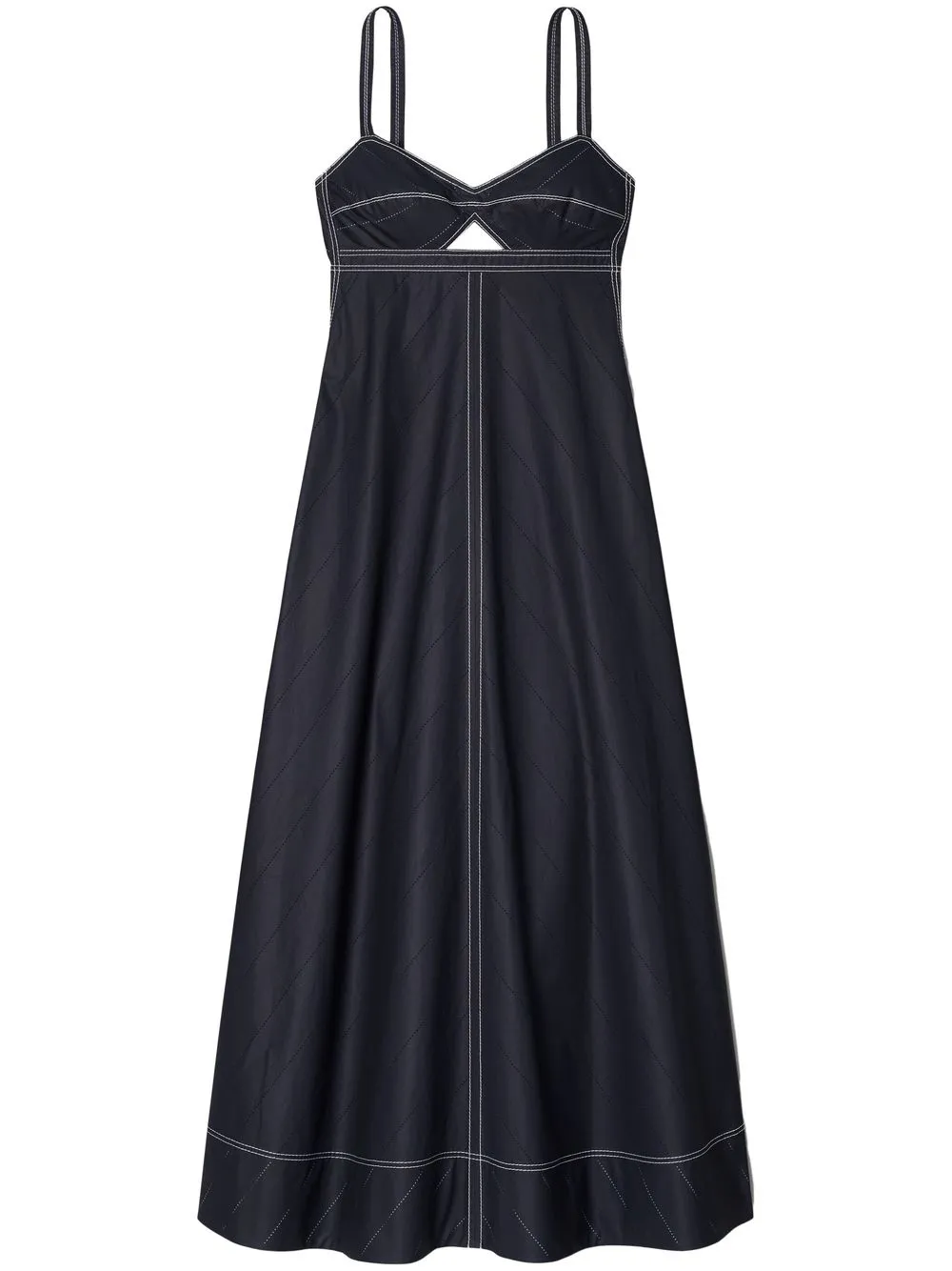 Tory Burch コントラストステッチ ドレス - ブルー Tory Burch コントラストステッチ ドレス - ブルー