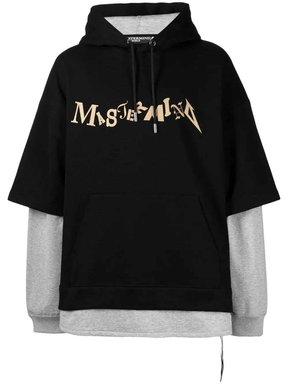 

Mastermind World logo-print oversize hoodie - Black