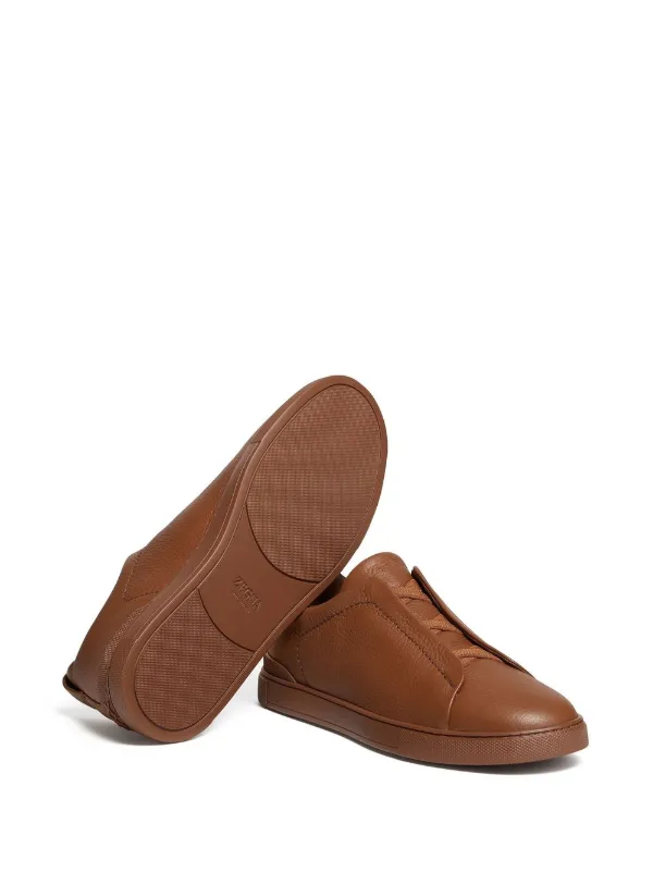 スニーカー ERMENEGILDO ZEGNA Men Sneakers LHSOYS4667ZCOC BROWN ZEGNA Triple Stitch™ Sneakers - Brown | VAO Concept Store