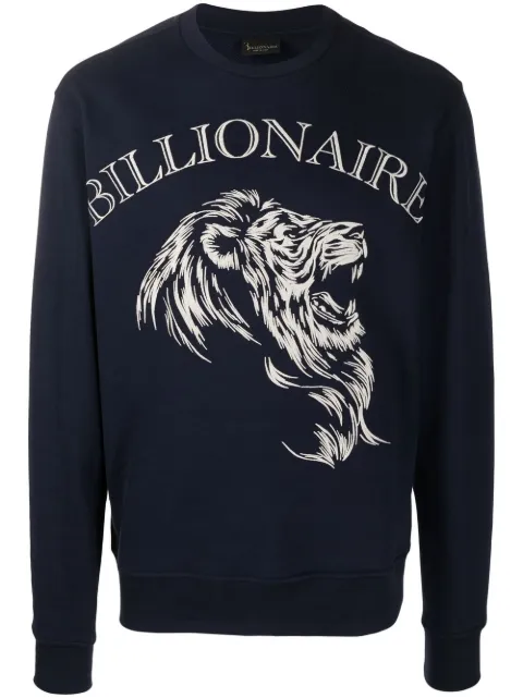 Billionaire sudadera con logo estampado