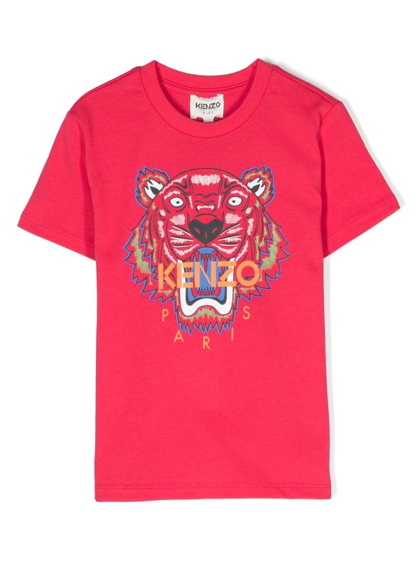 Kenzo Tiger Head Motif T-shirt - Farfetch