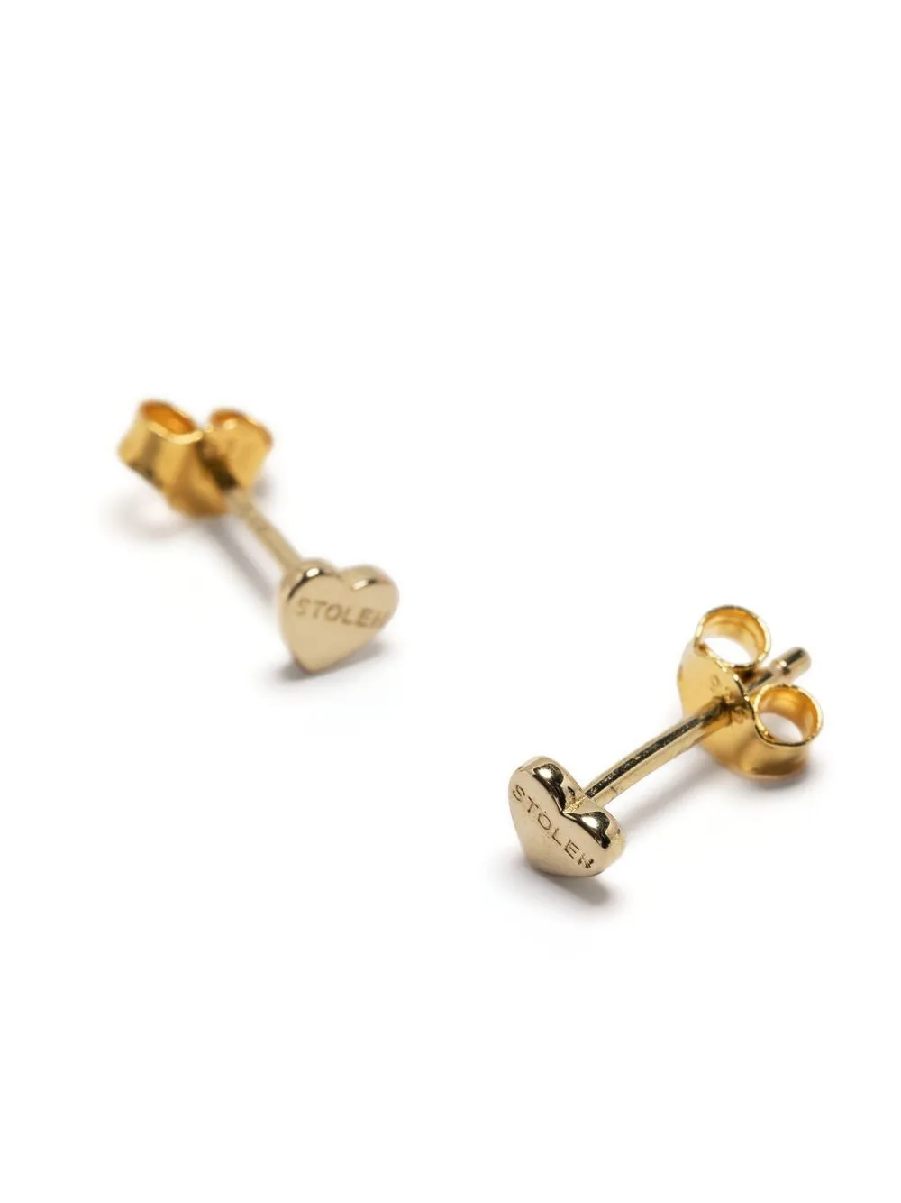 18kt Gold Plated Tiny Stolen Heart Earrings