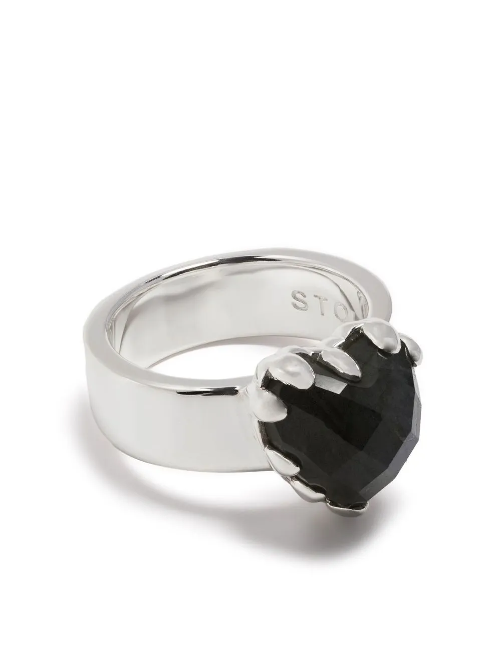 

Stolen Girlfriends Club Love Claw gemstone ring - Grey