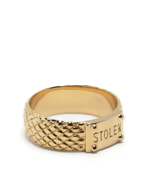 Stolen Girlfriends Club anillo con motivo de serpiente grabado