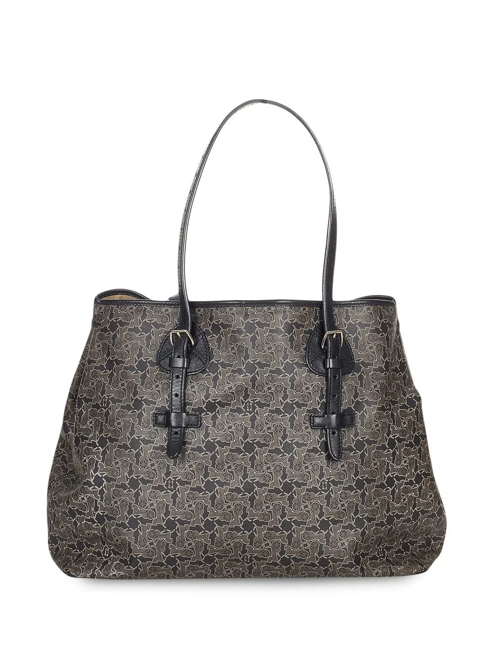 

Céline Pre-Owned tote con motivo de carro - Gris