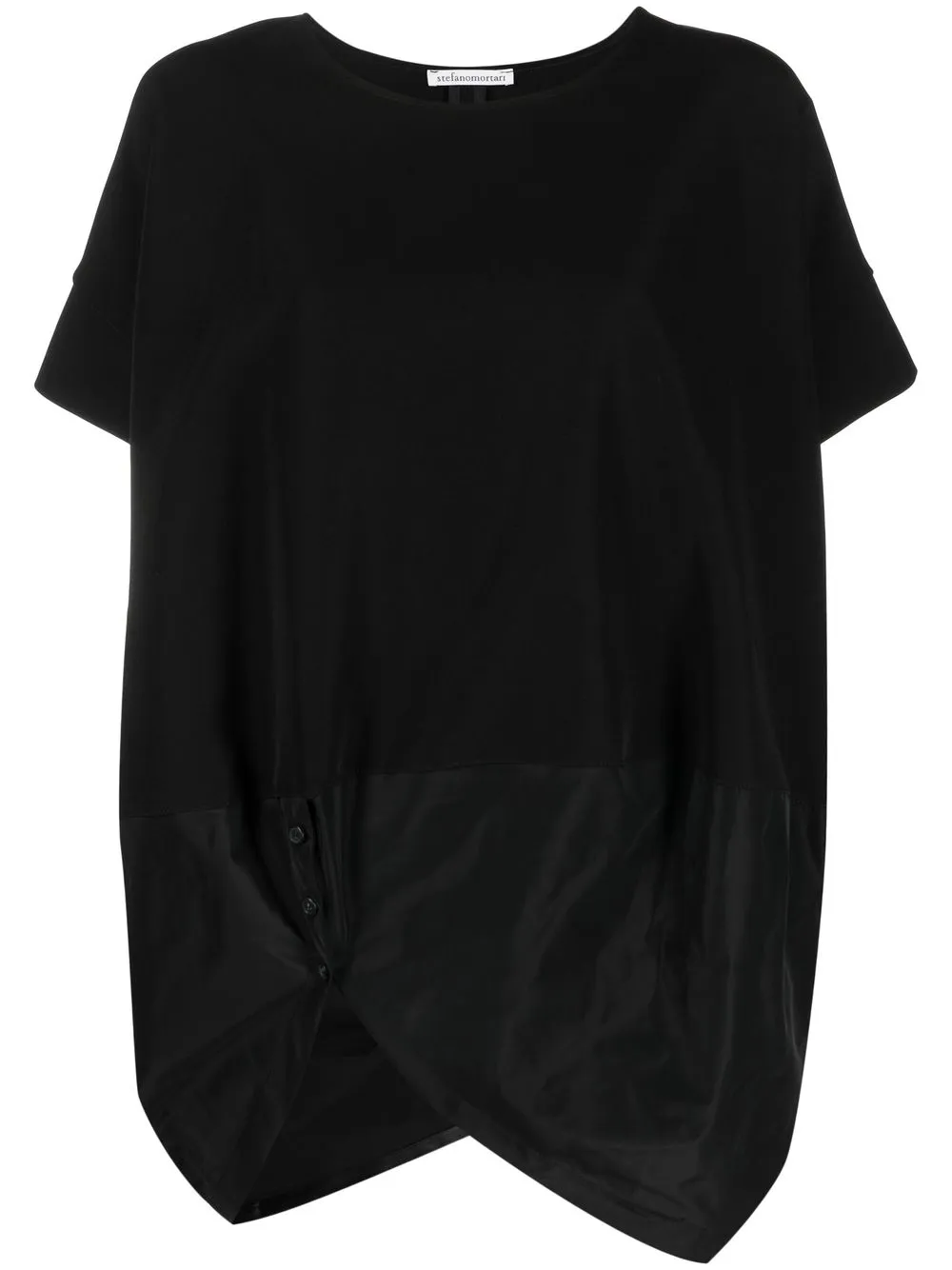 

Stefano Mortari short-sleeve buttoned T-shirt - Black