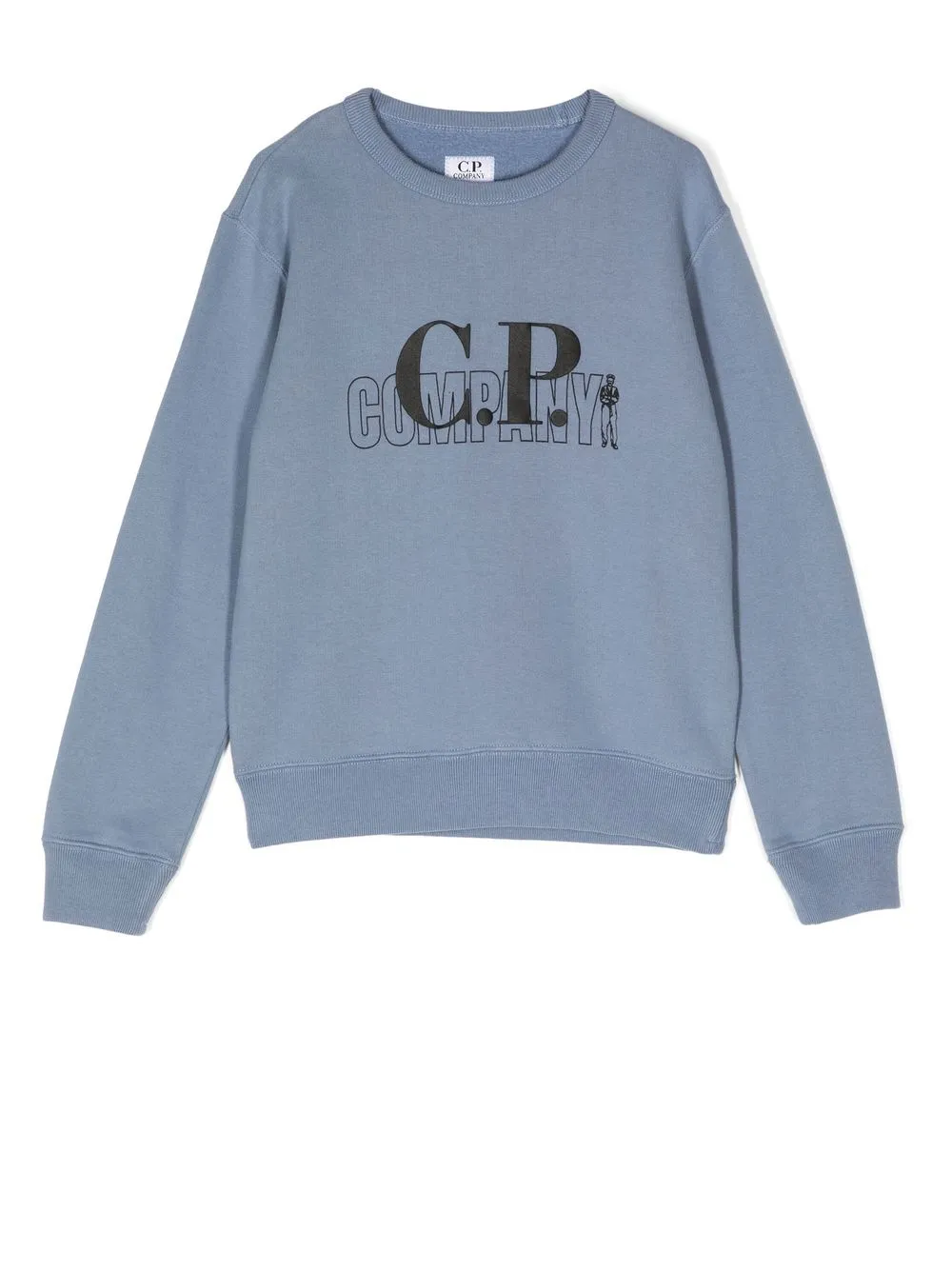 

C.P. Company Kids graphic-print detail sweatshirt - Blue