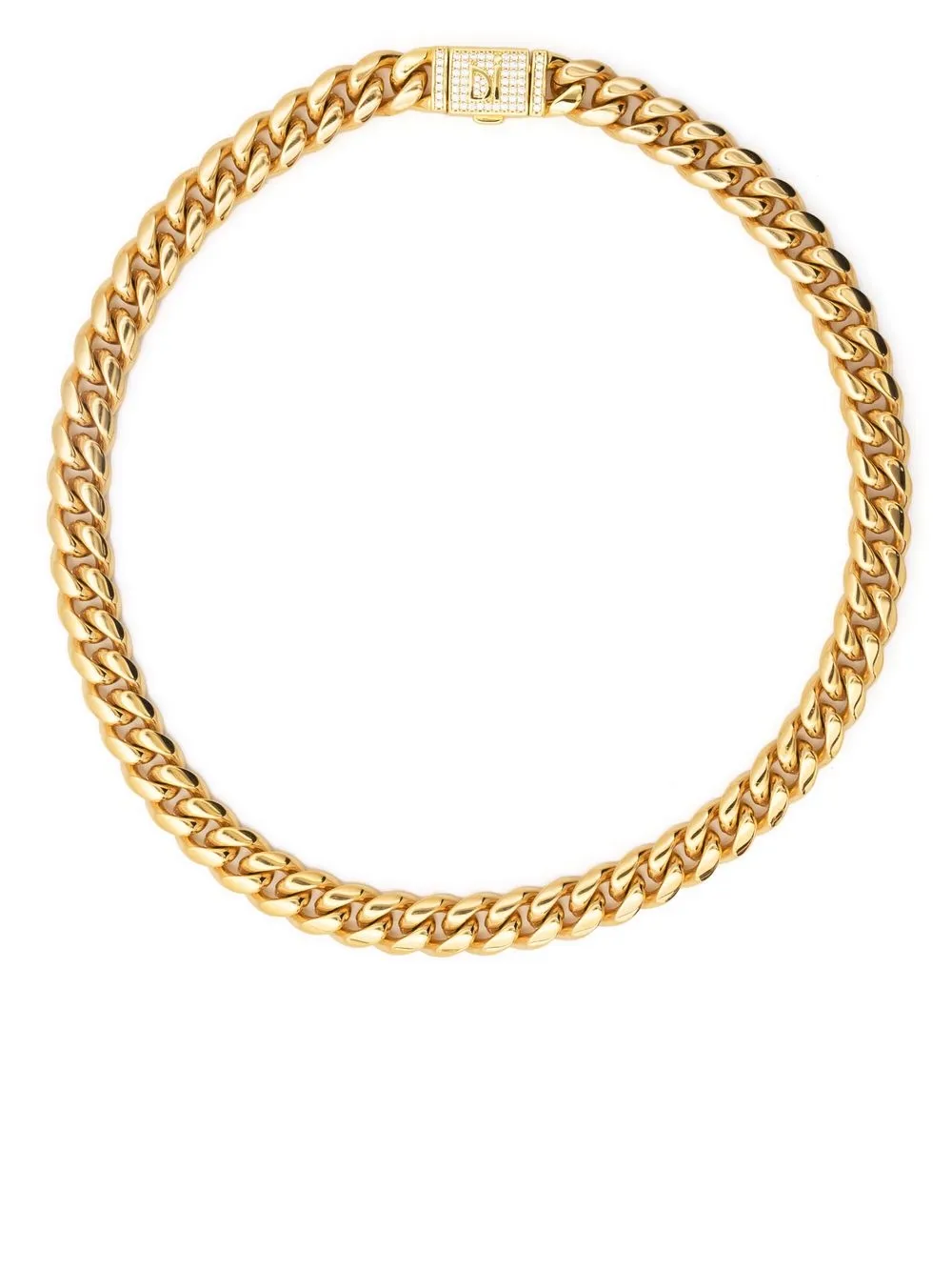 

DARKAI Cuban 10mm choker necklace - Gold