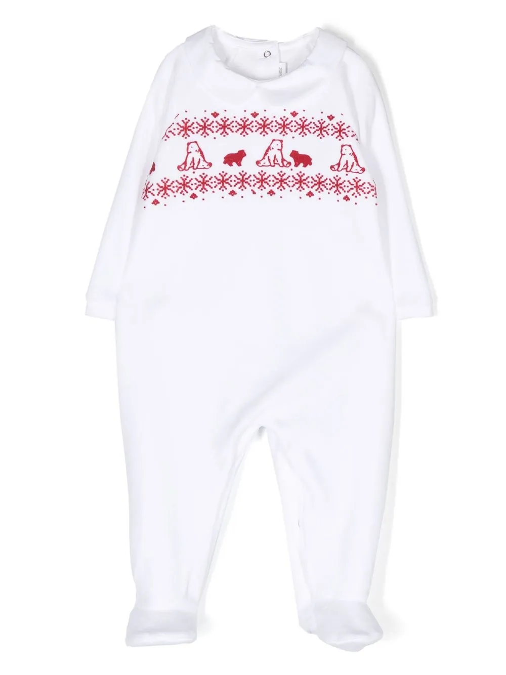 

Tartine Et Chocolat bear embroidery long-sleeved body - White