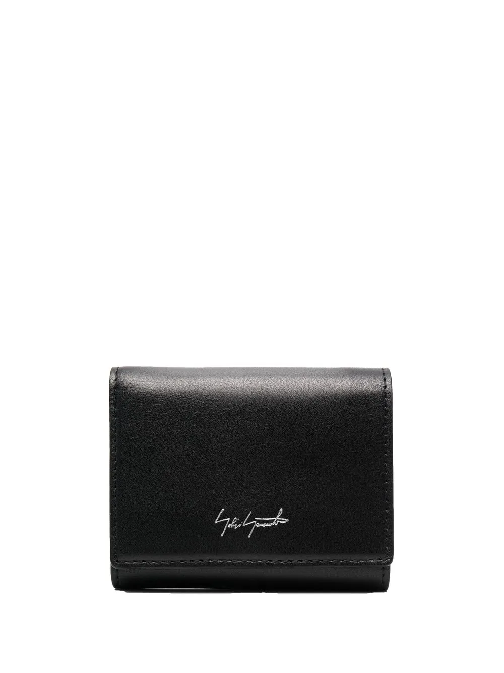 

Discord Yohji Yamamoto tri-fold leather wallet - Black