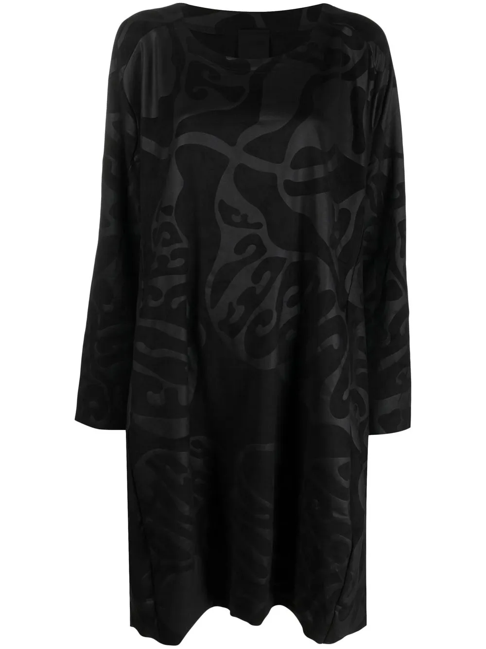 

Rundholz graphic print long-sleeve dress - Black