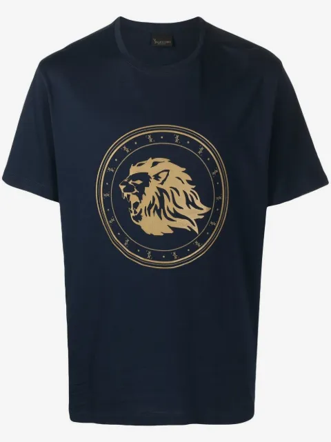 Billionaire flocked-logo short-sleeved T-shirt