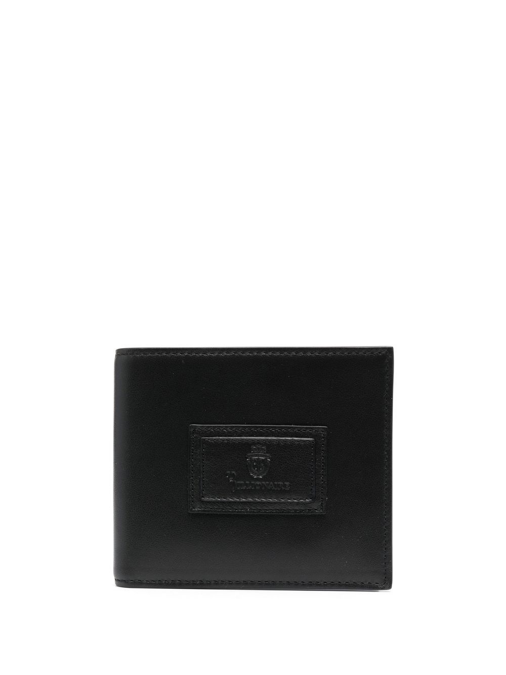 

Billionaire bi-fold leather cardholder - Black