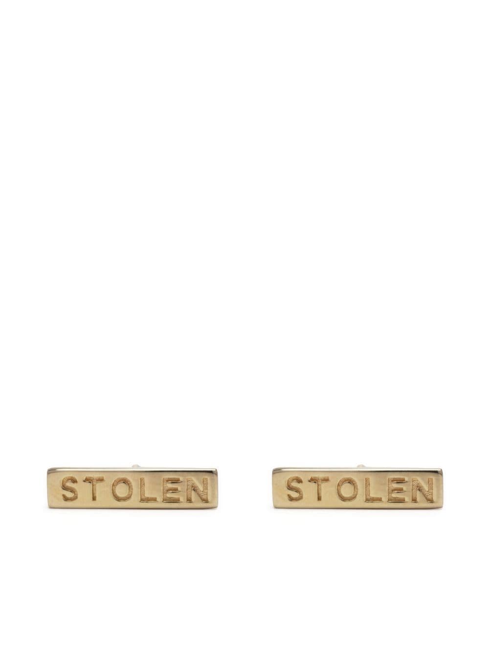 Tiny Stolen Bar earrings