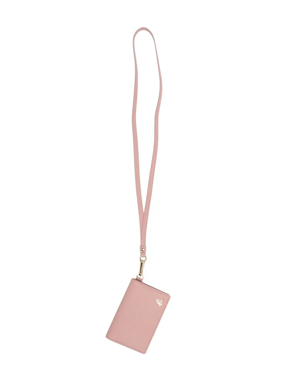 

agnès b. textured flat-handle wallet - Pink