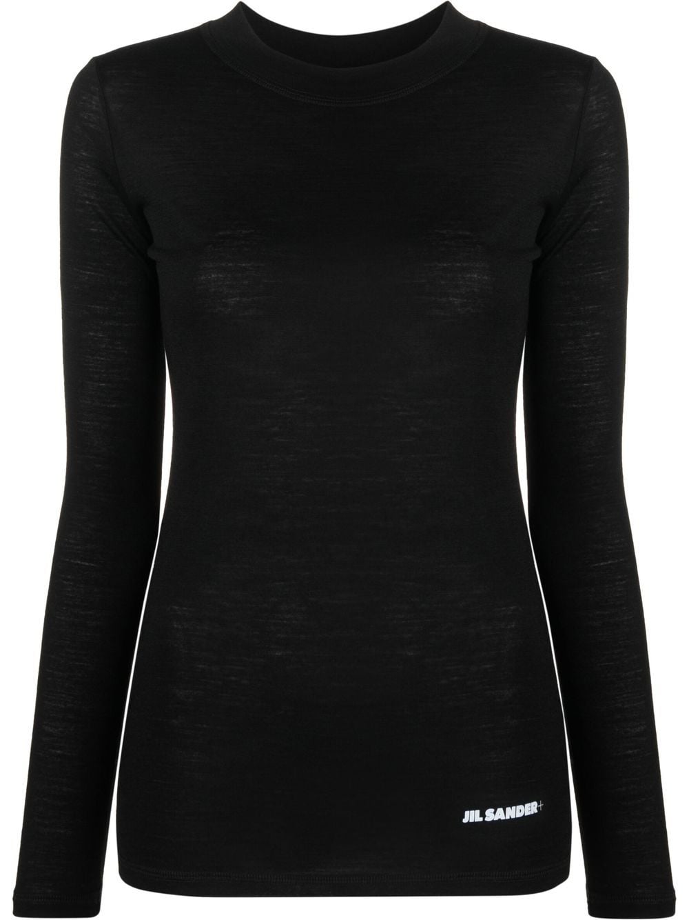 JIL SANDER LOGO-PRINT KNITTED TOP 