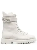 Bally Gioele leather ankle boots - White