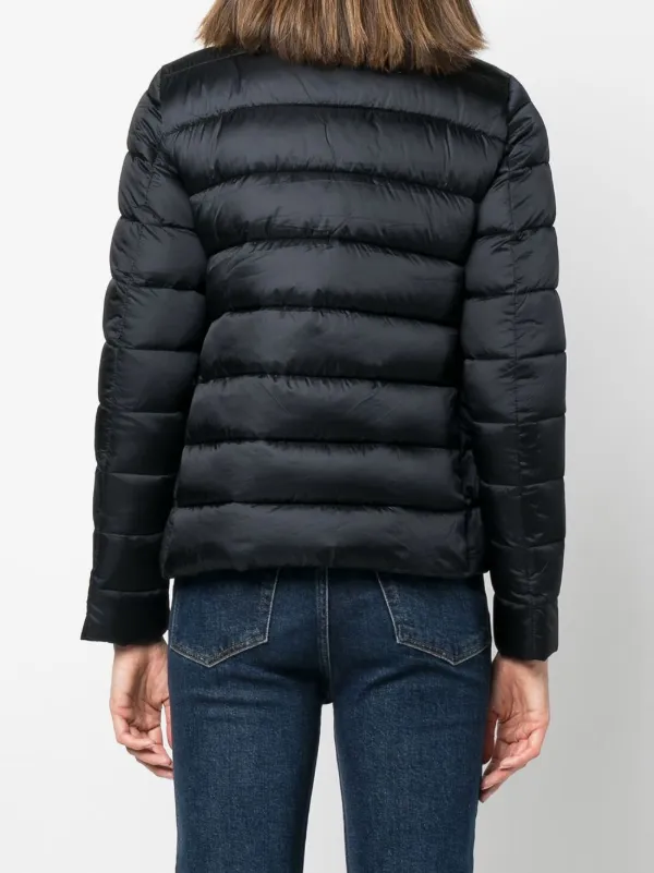 faux fur collar padded jacket