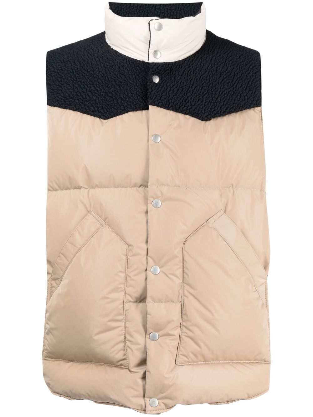 

Undercover panelled padded gilet - Brown