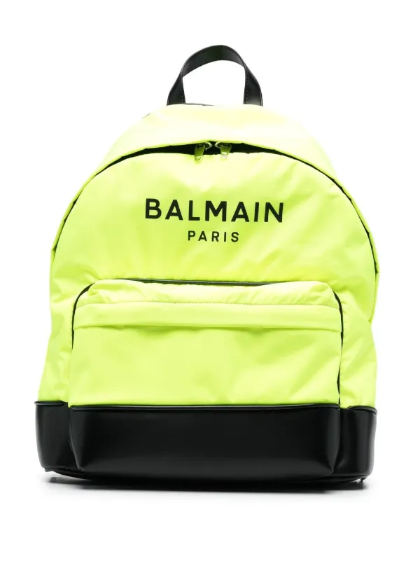 Balmain Kids logo-print two-tone Backpack - Farfetch