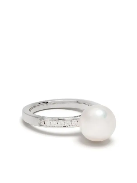 TASAKI 18kt white gold Akoya diamond ring
