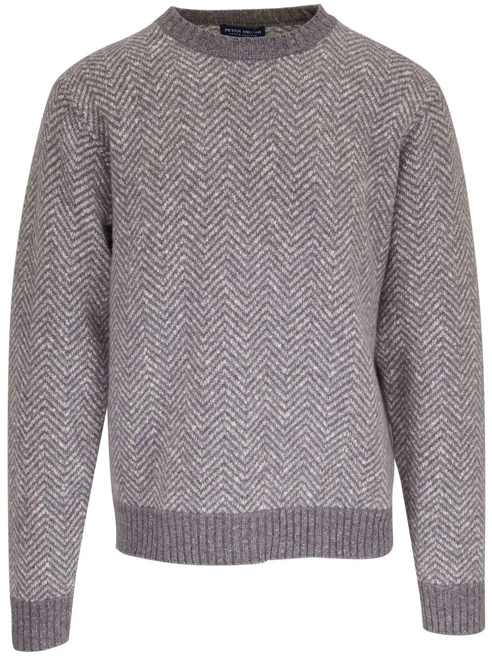 

Peter Millar chevron-knit jumper - Grey