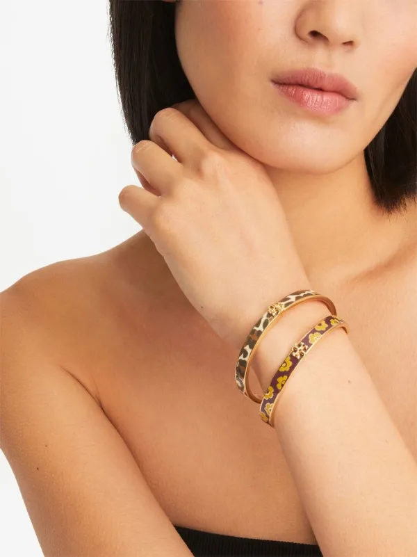 Tory Burch Kira 7mm エナメル ブレスレット | ゴールドトーン 
