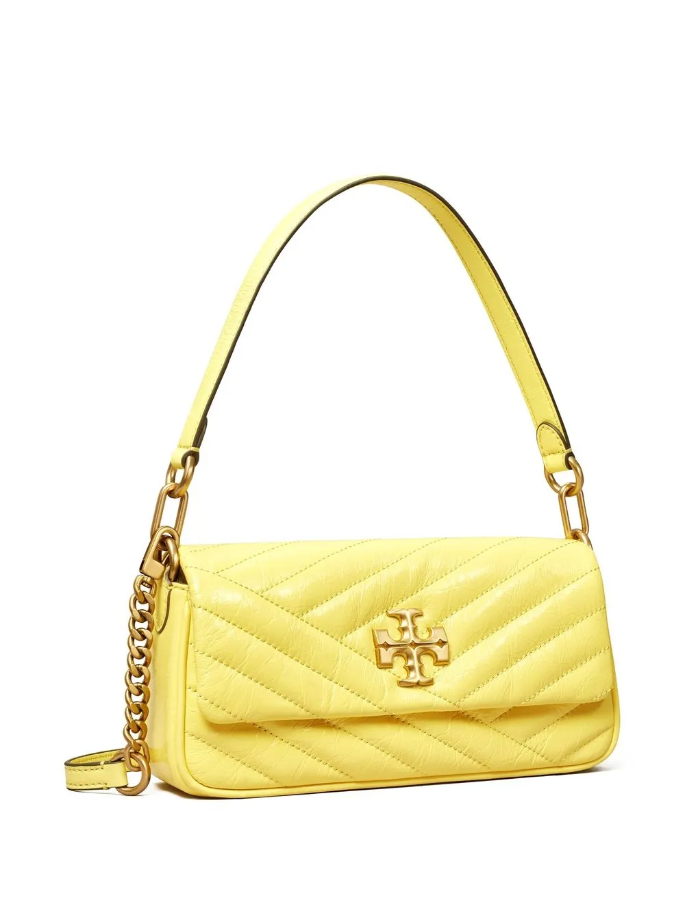 Affordable Tory Burch small Kira Chevron patent flap shoulder bag Women