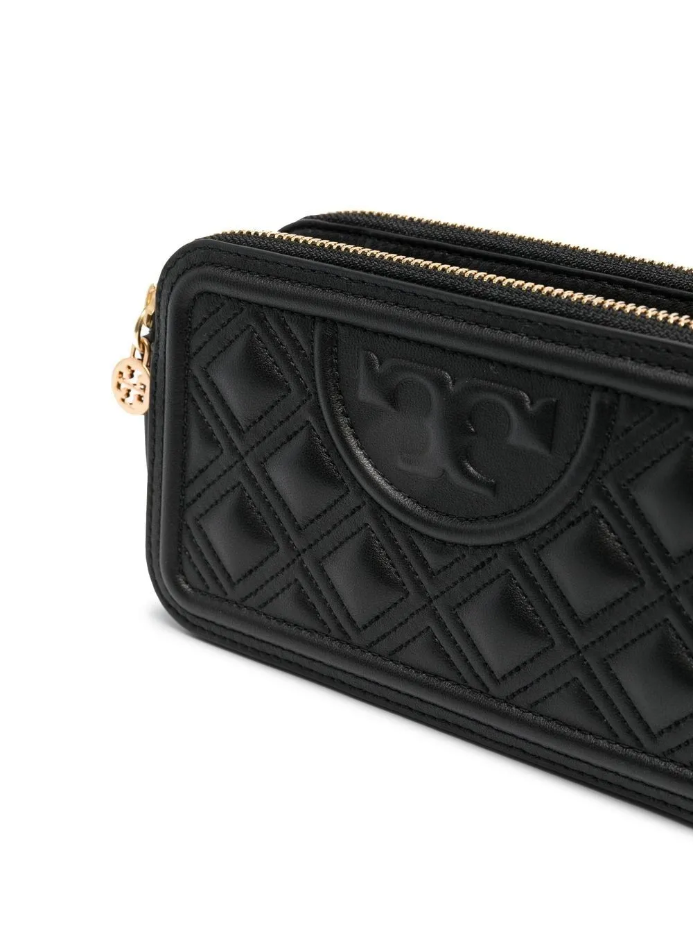 Tory Burch Mini Fleming Doublezip Bag In Black ModeSens