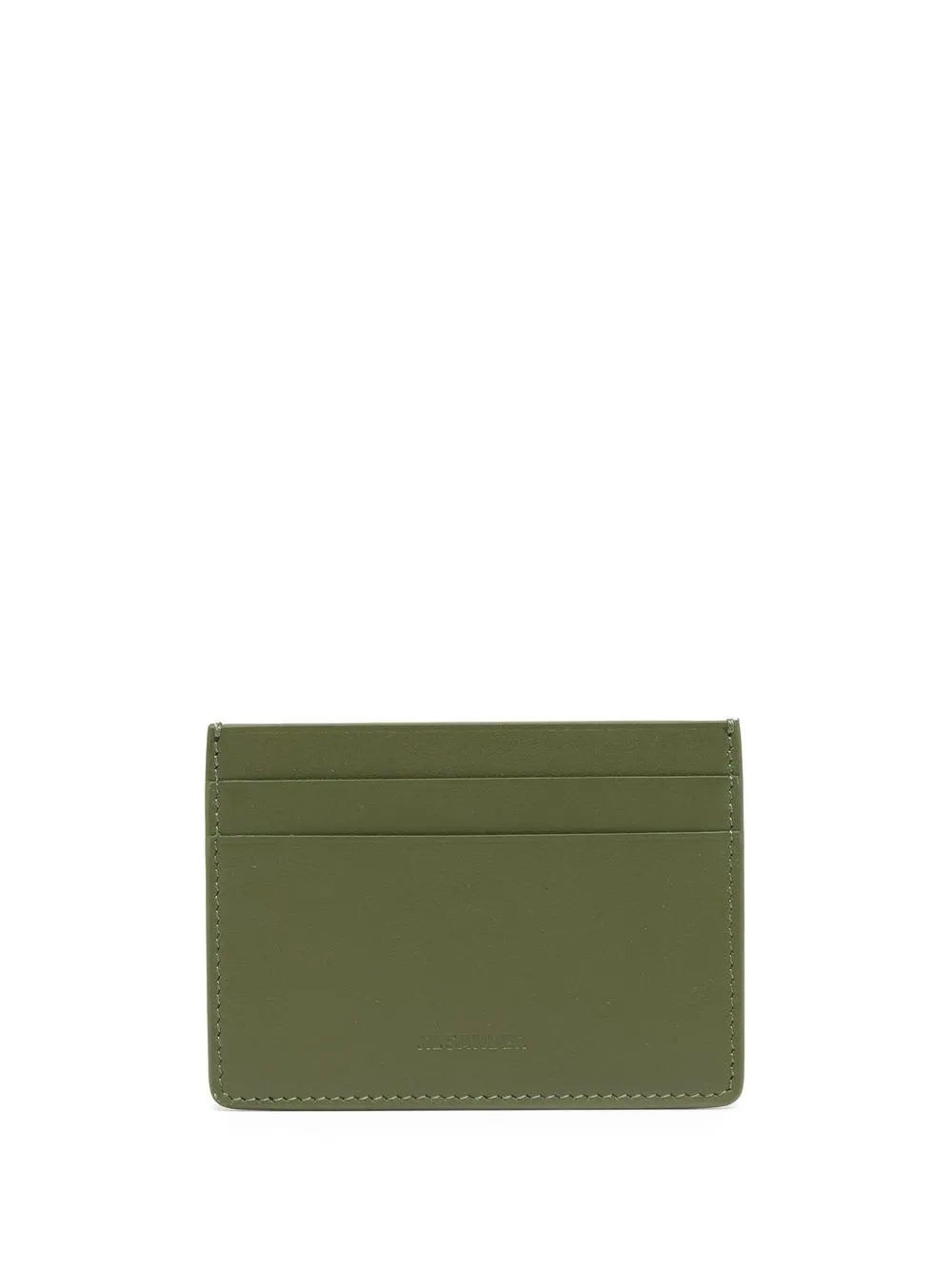 

Jil Sander tarjetero con logo en relieve - Verde